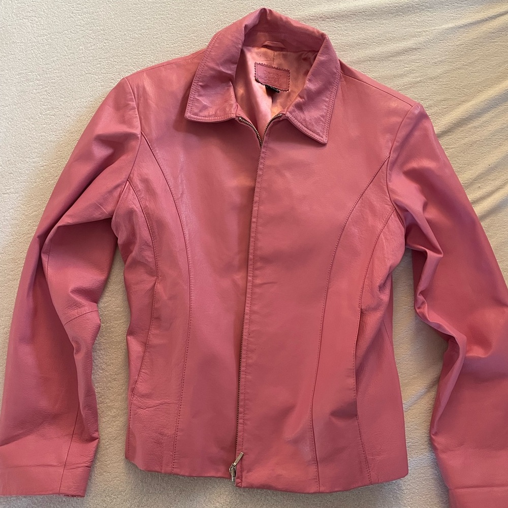 Denver Hayes Women's Pink Leather Jacket